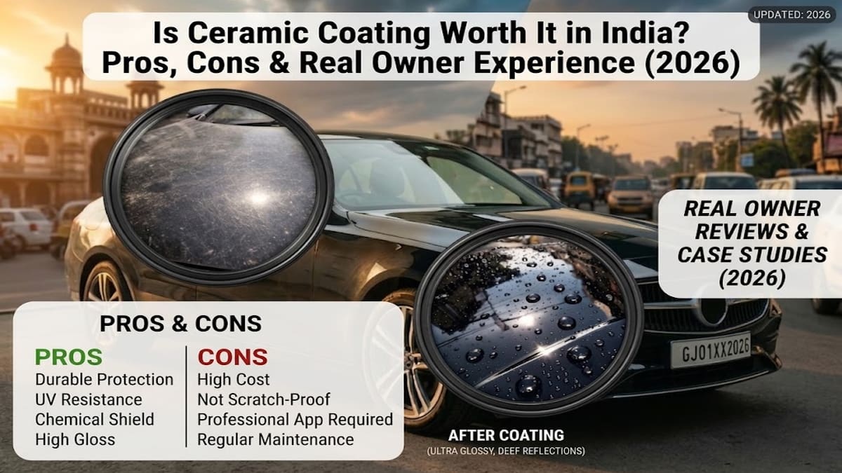 Is ceramic coating worth it in india pros cons before after car paint comparison